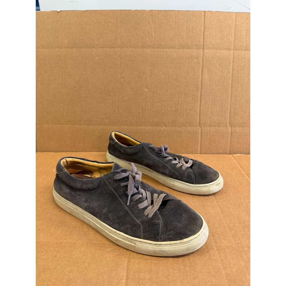 Myrqvist Oaxen Suede Leather Low Top Sneakers Dark Grey Men's Size 45 EU